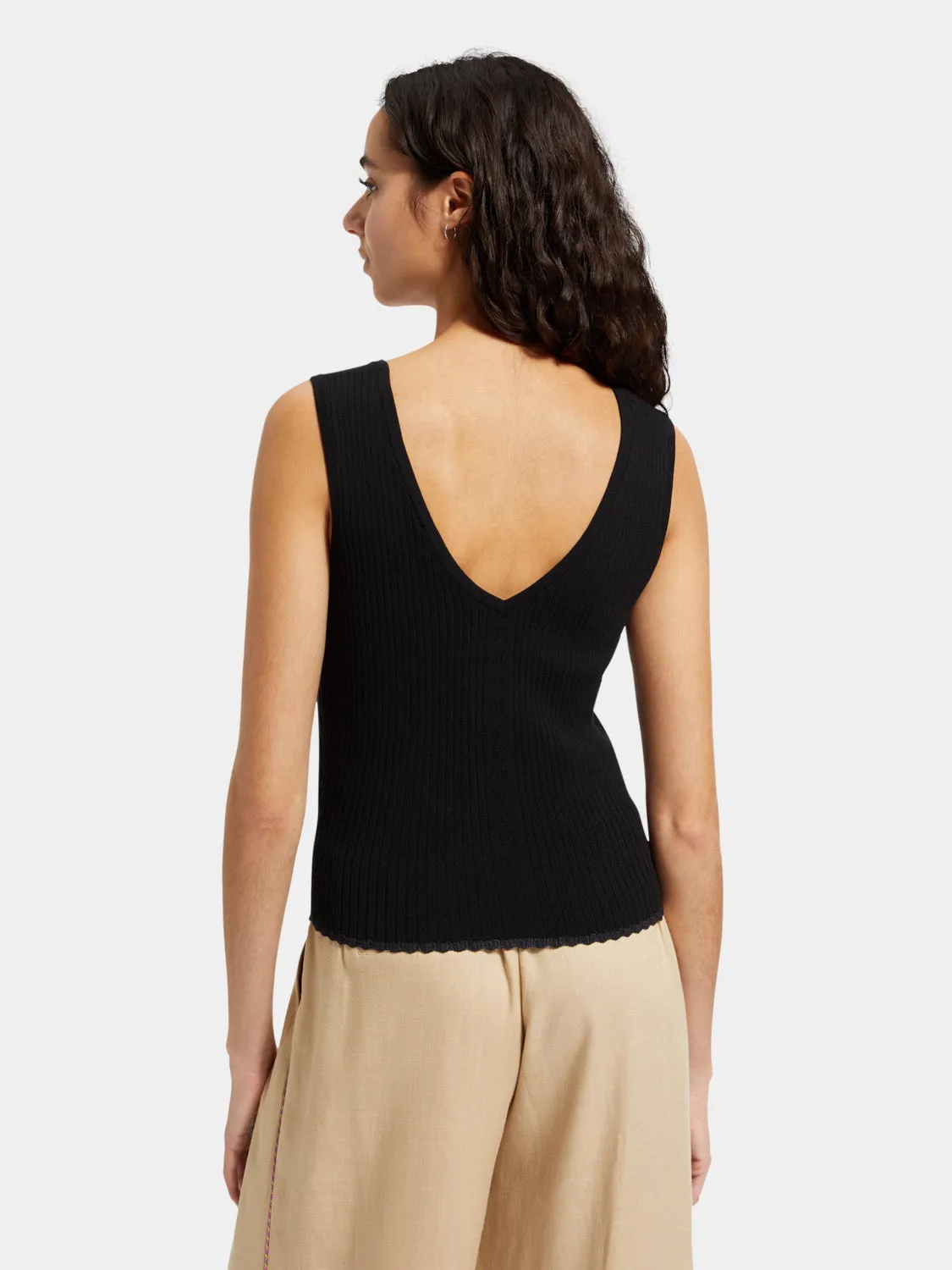 Knitted tank top sold by Scotch and Soda product image thumbnail 3