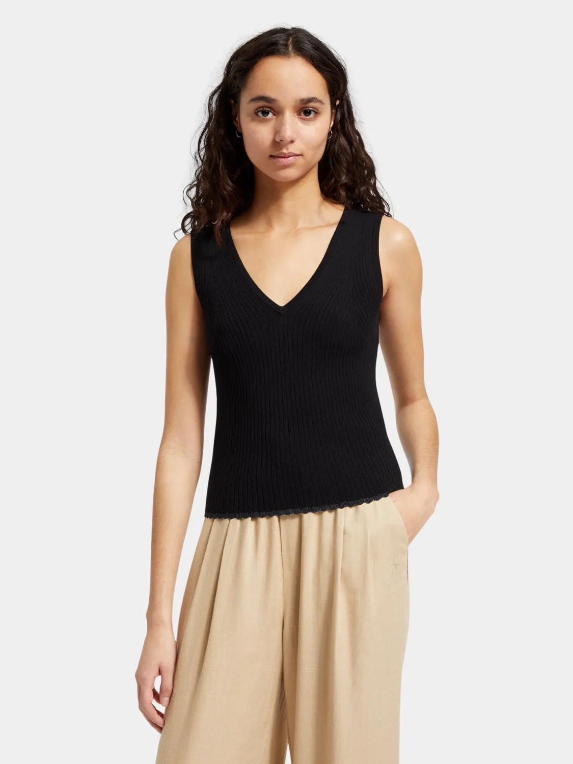 Knitted tank top sold by Scotch and Soda