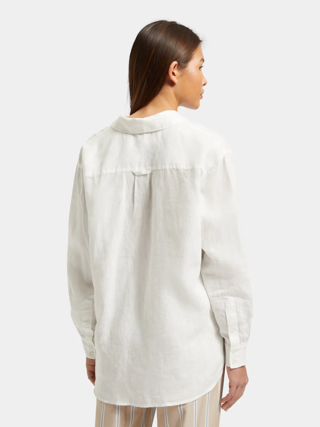 Oversized linen shirt sold by Scotch and Soda product image thumbnail 3