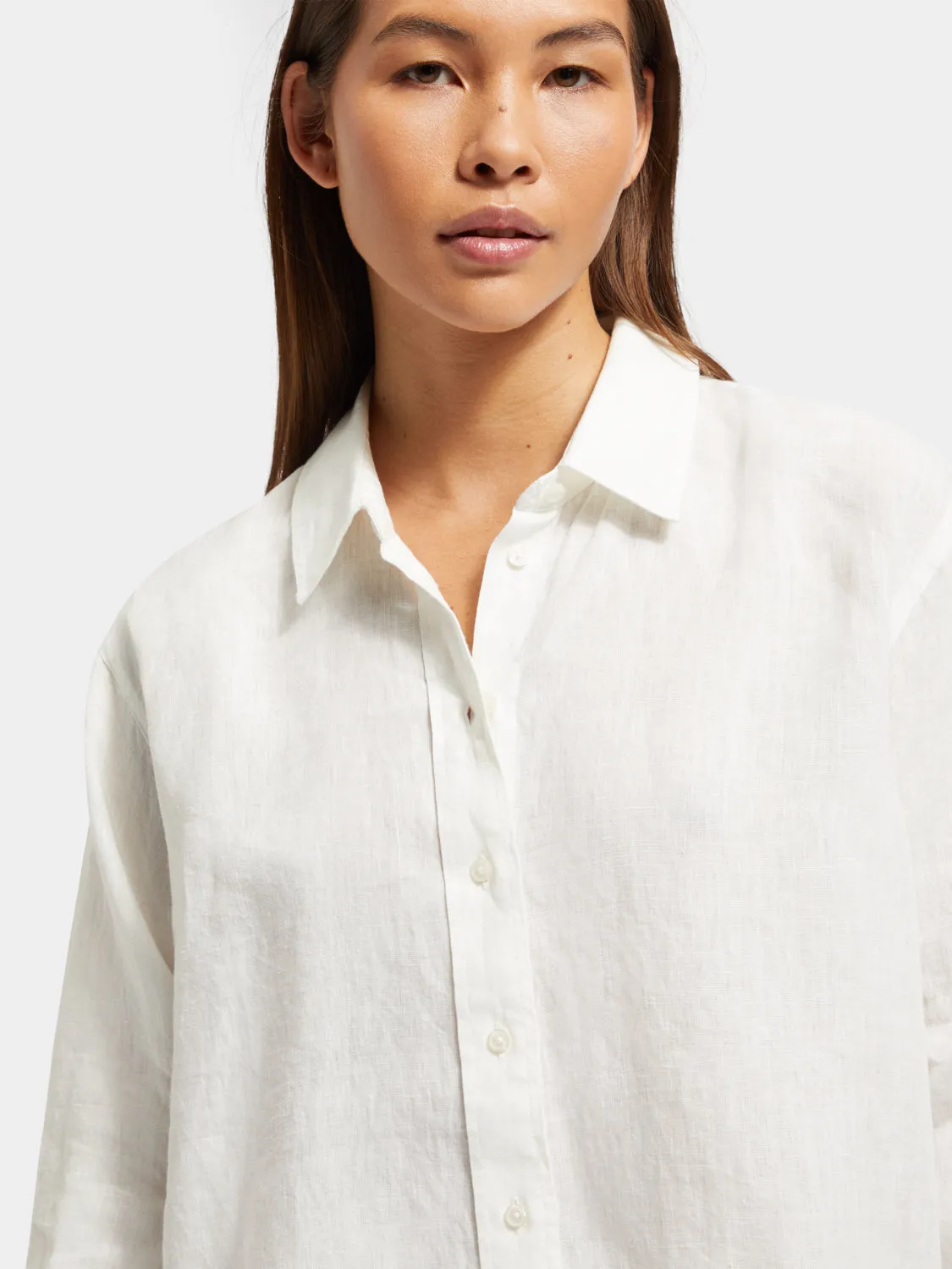 Oversized linen shirt sold by Scotch and Soda product image thumbnail 5
