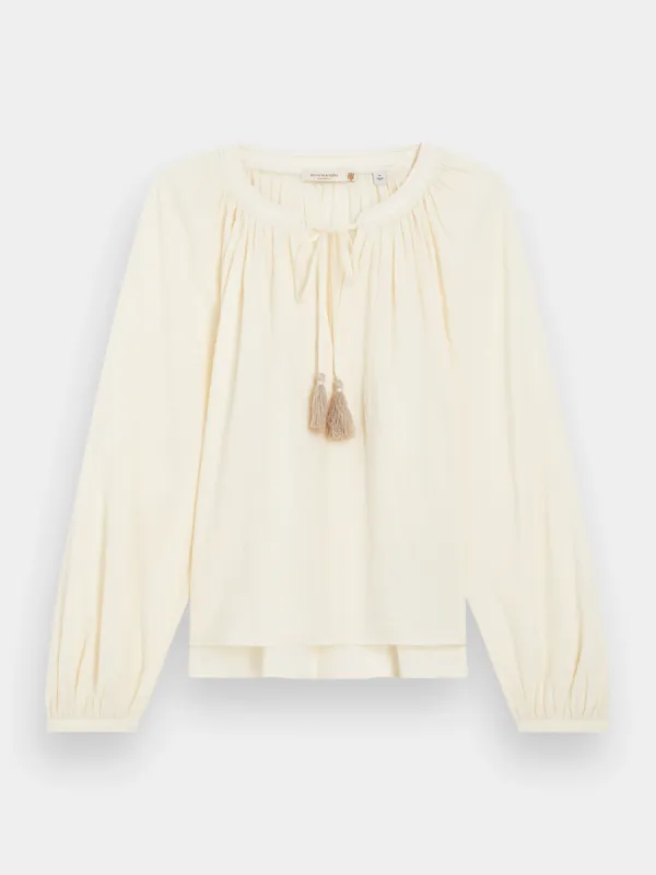 Balloon sleeve top sold by Scotch and Soda