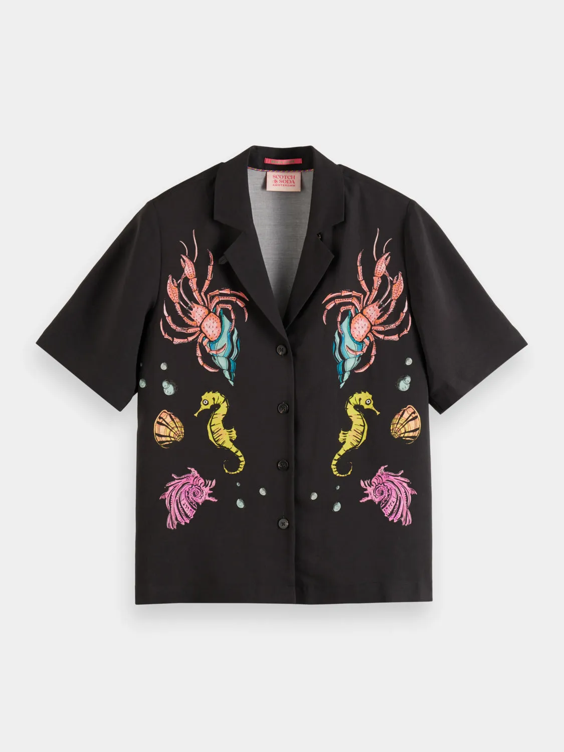 Placement print camp shirt sold by Scotch and Soda product image thumbnail 3