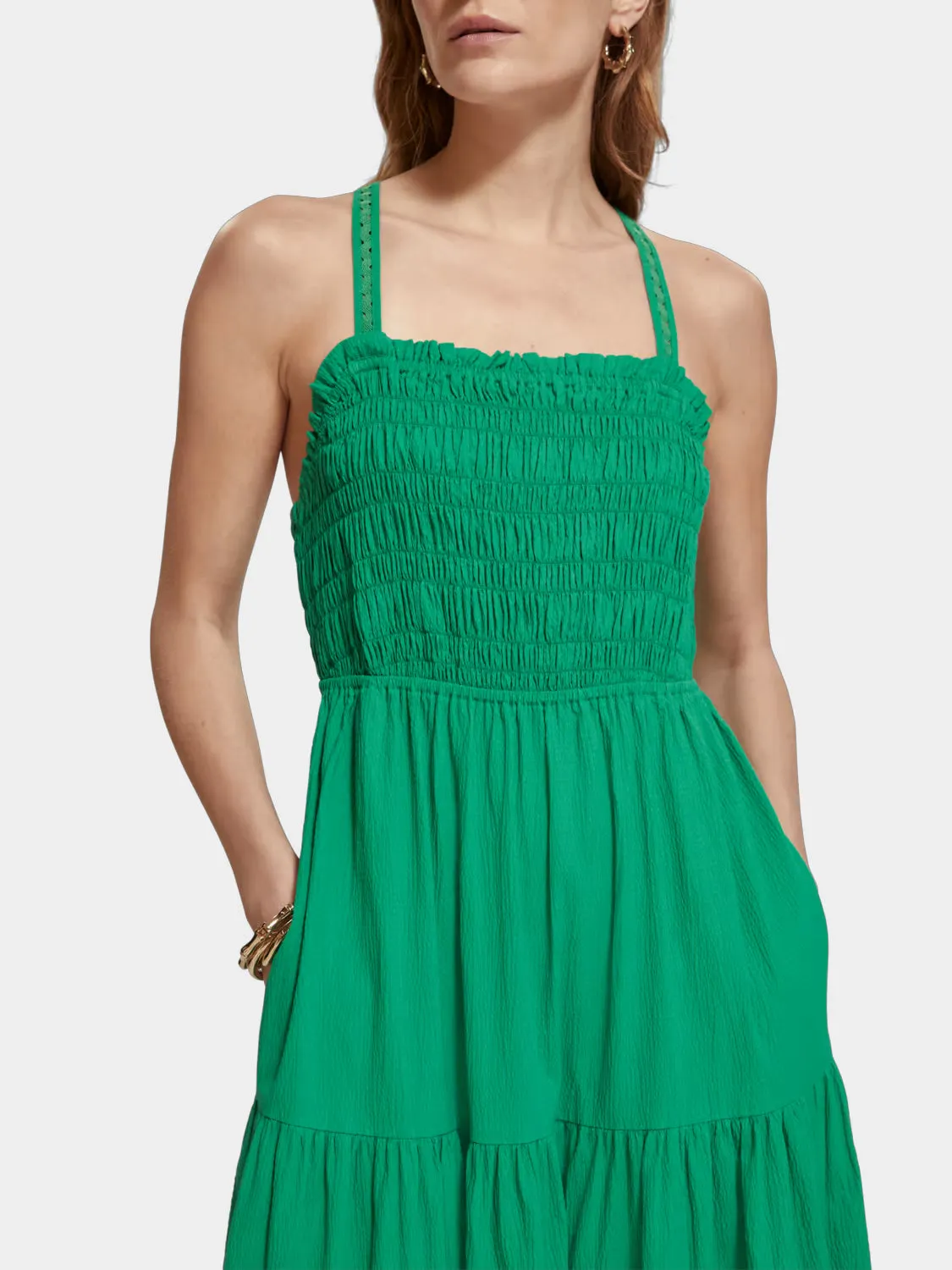 Maxi dress with smock detail sold by Scotch and Soda product image thumbnail 5