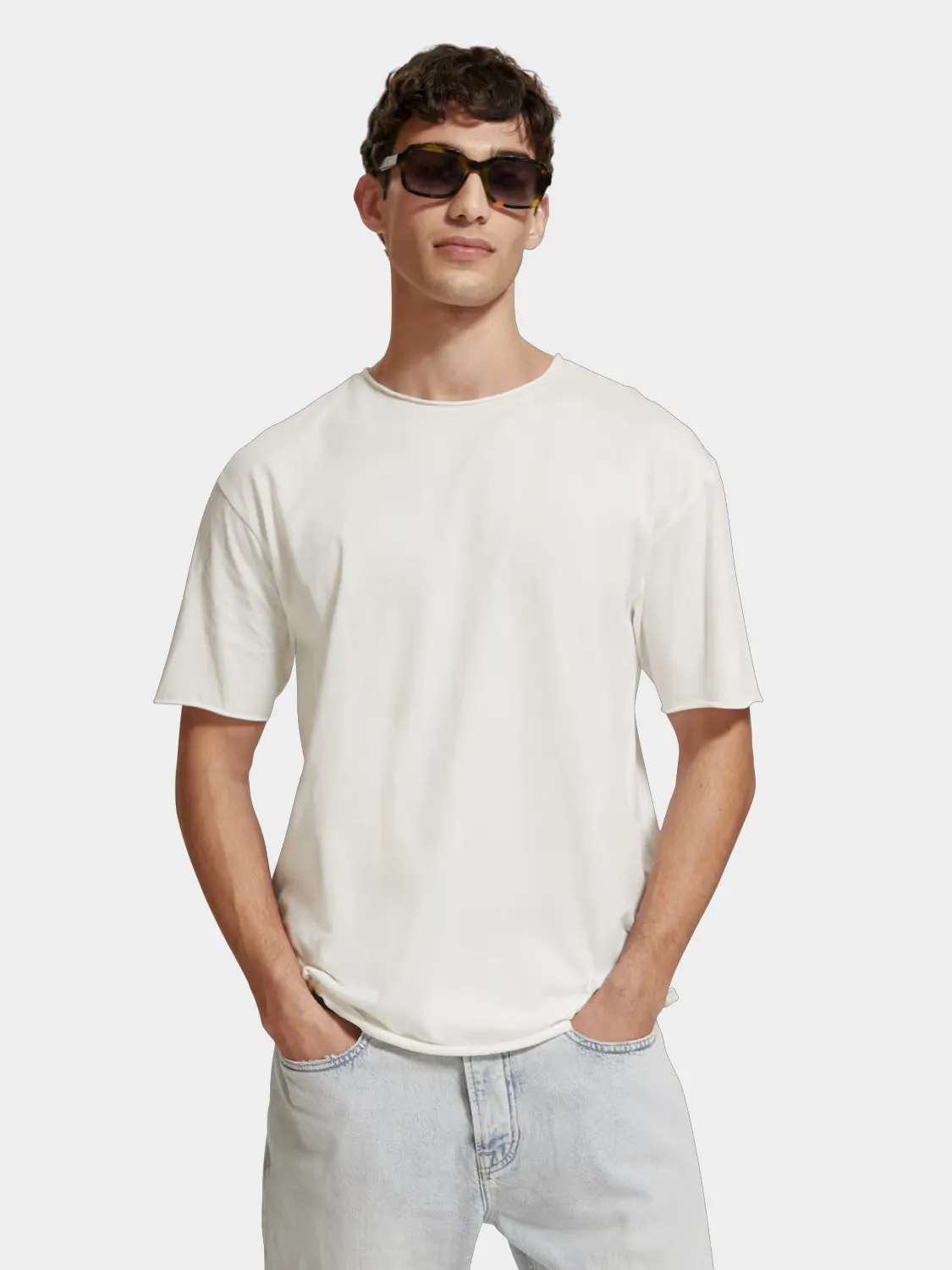 Raw edge t-shirt sold by Scotch and Soda