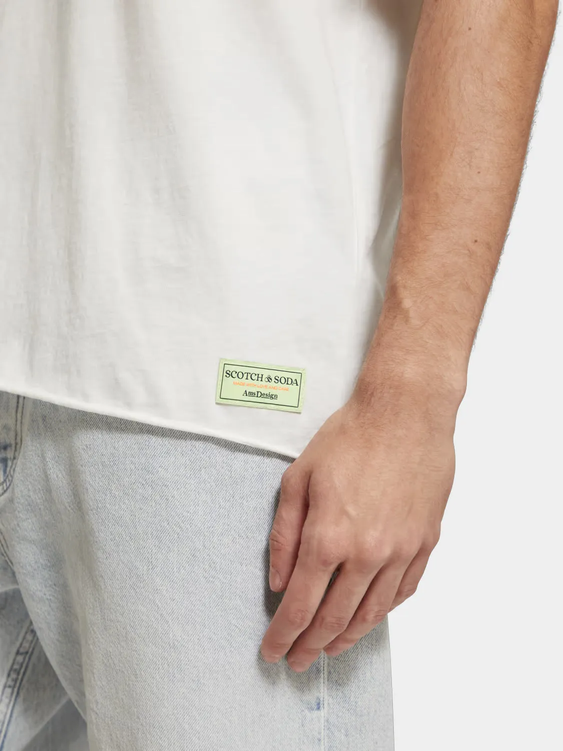 Raw edge t-shirt sold by Scotch and Soda product image thumbnail 5