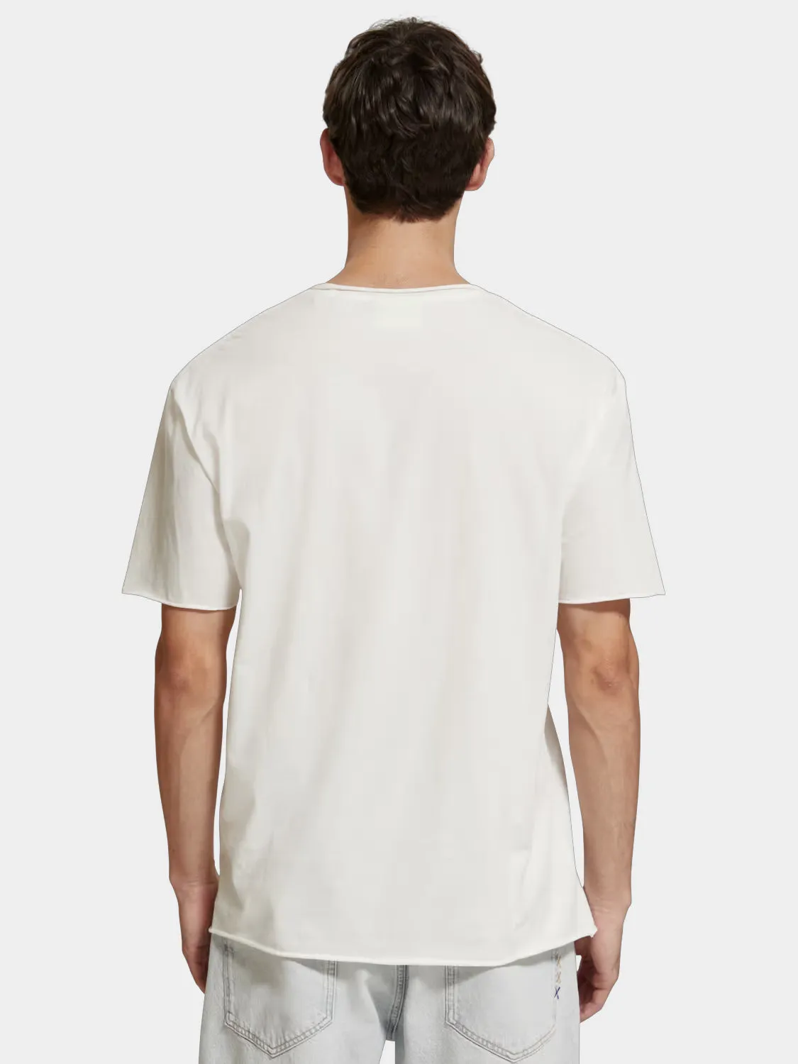 Raw edge t-shirt sold by Scotch and Soda product image thumbnail 3