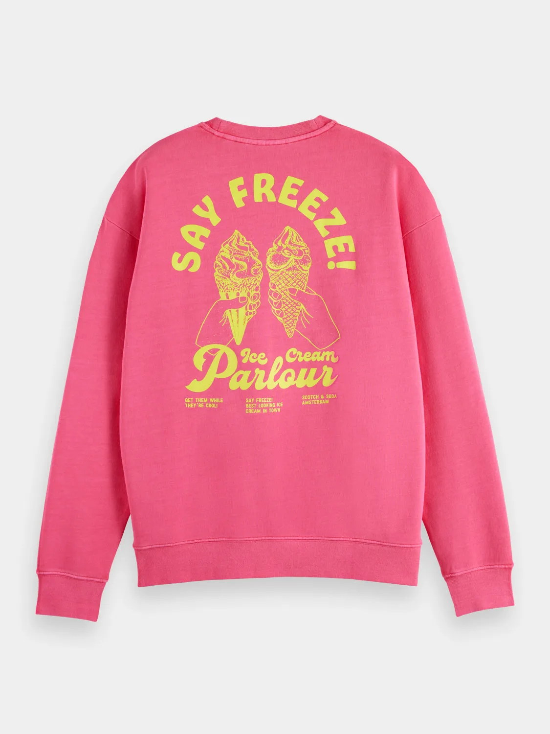 Garment-dyed sweatshirt sold by Scotch and Soda product image thumbnail 2