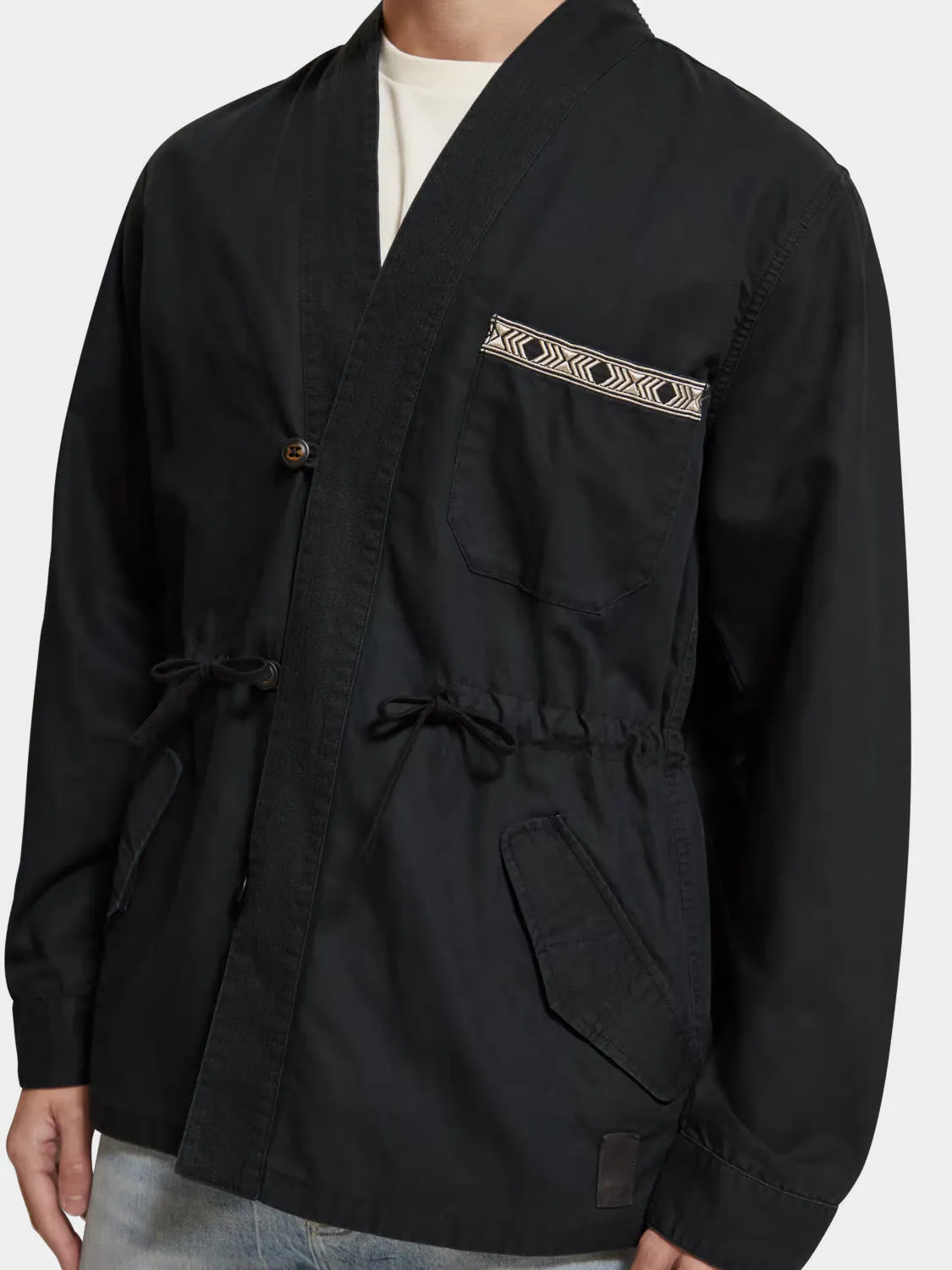 Embroidered kimono jacket sold by Scotch and Soda product image thumbnail 5