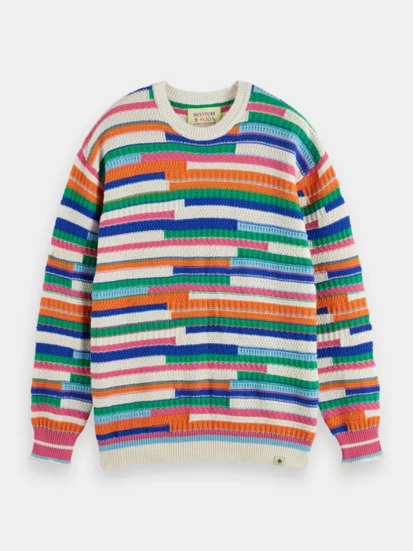 Multicolour striped pullover sold by Scotch and Soda