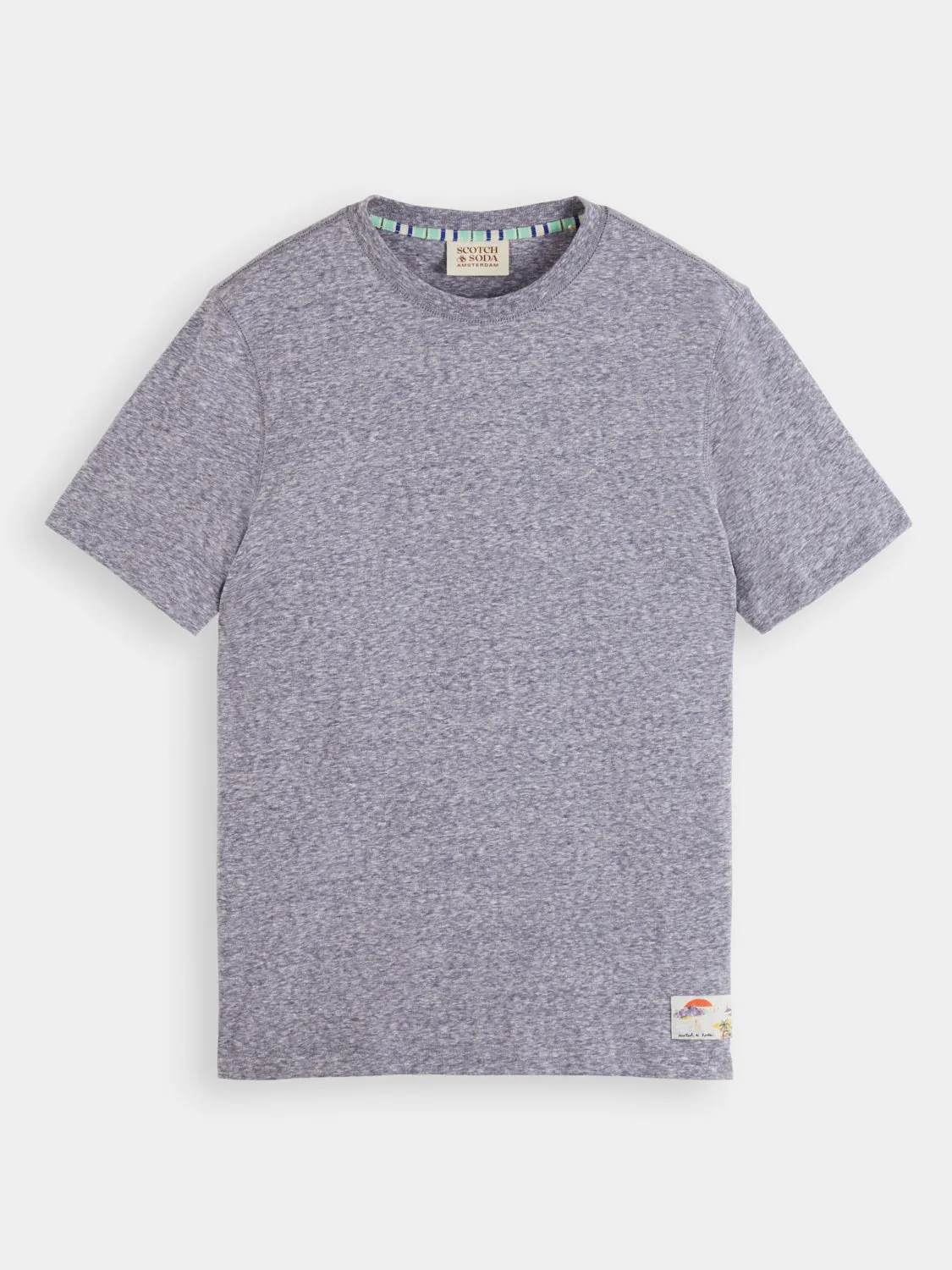 Melange crewneck t-shirt sold by Scotch and Soda
