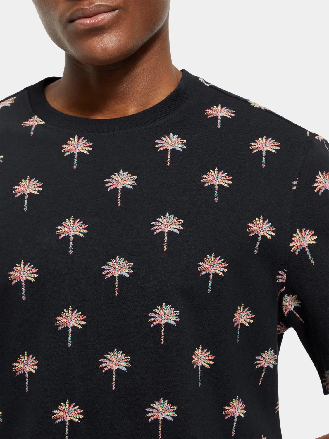 Palm tree printed t-shirt sold by Scotch and Soda product image thumbnail 5