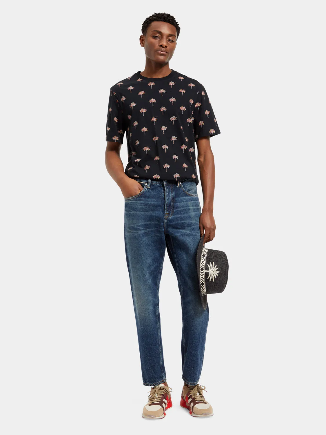Palm tree printed t-shirt sold by Scotch and Soda product image thumbnail 4