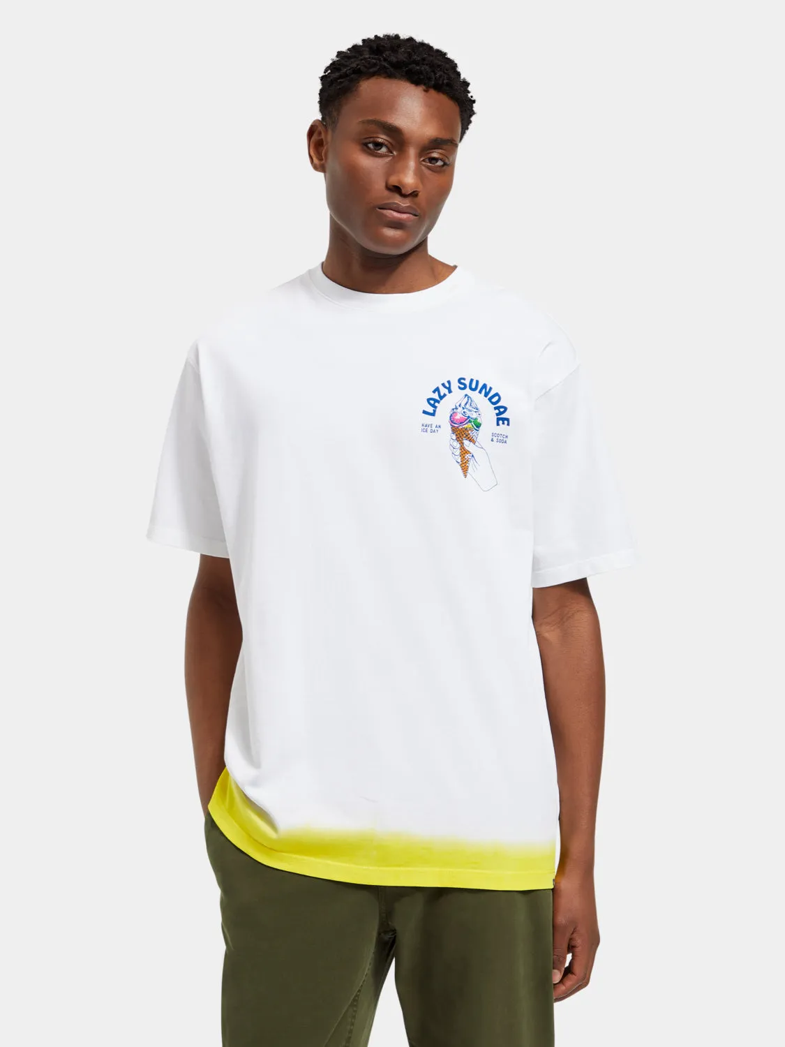 Front & back artwork t-shirt sold by Scotch and Soda