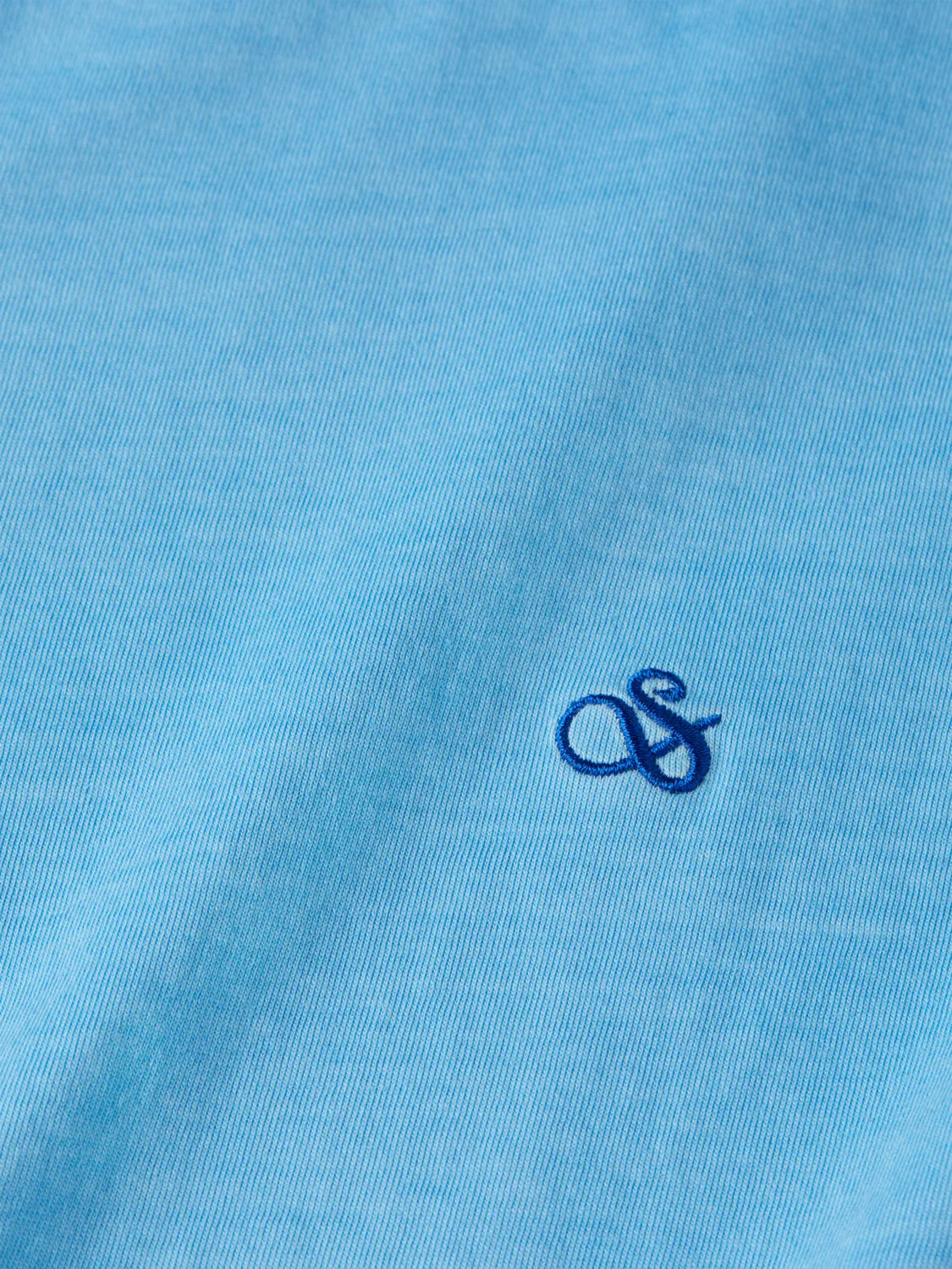 Garment-dyed logo crewneck t-shirt sold by Scotch and Soda product image thumbnail 3