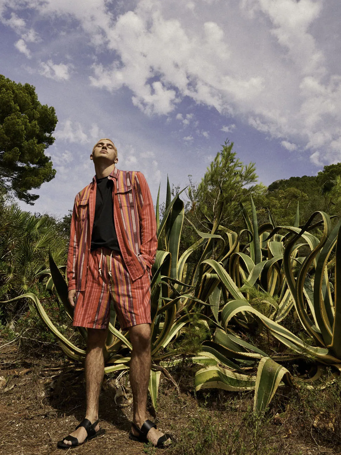 Space-dyed striped shirt sold by Scotch and Soda product image thumbnail 3