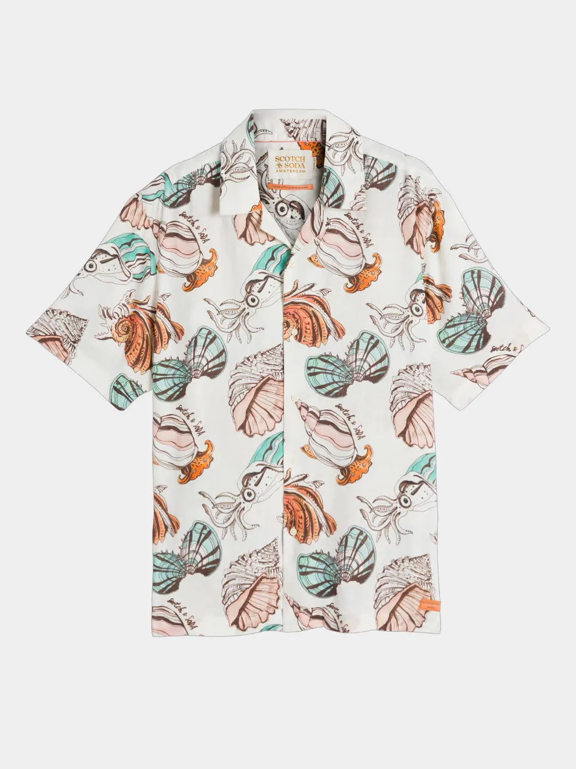 Printed short sleeved shirt sold by Scotch and Soda