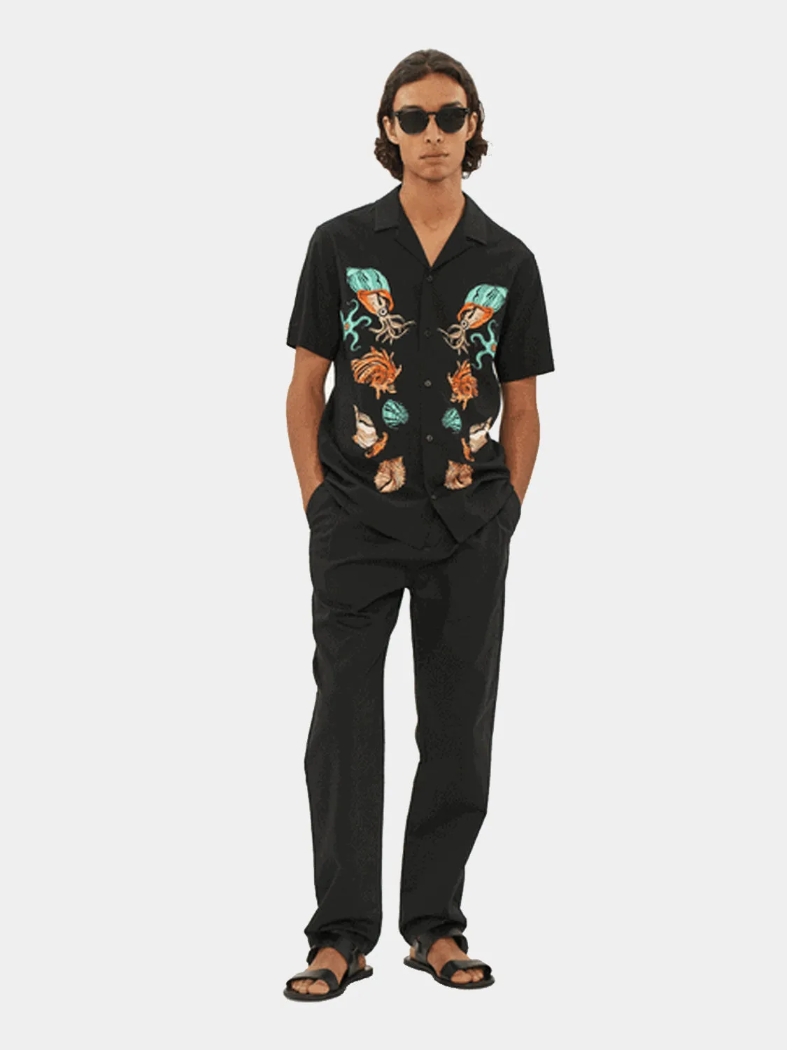 Printed sealife shirt sold by Scotch and Soda product image thumbnail 4