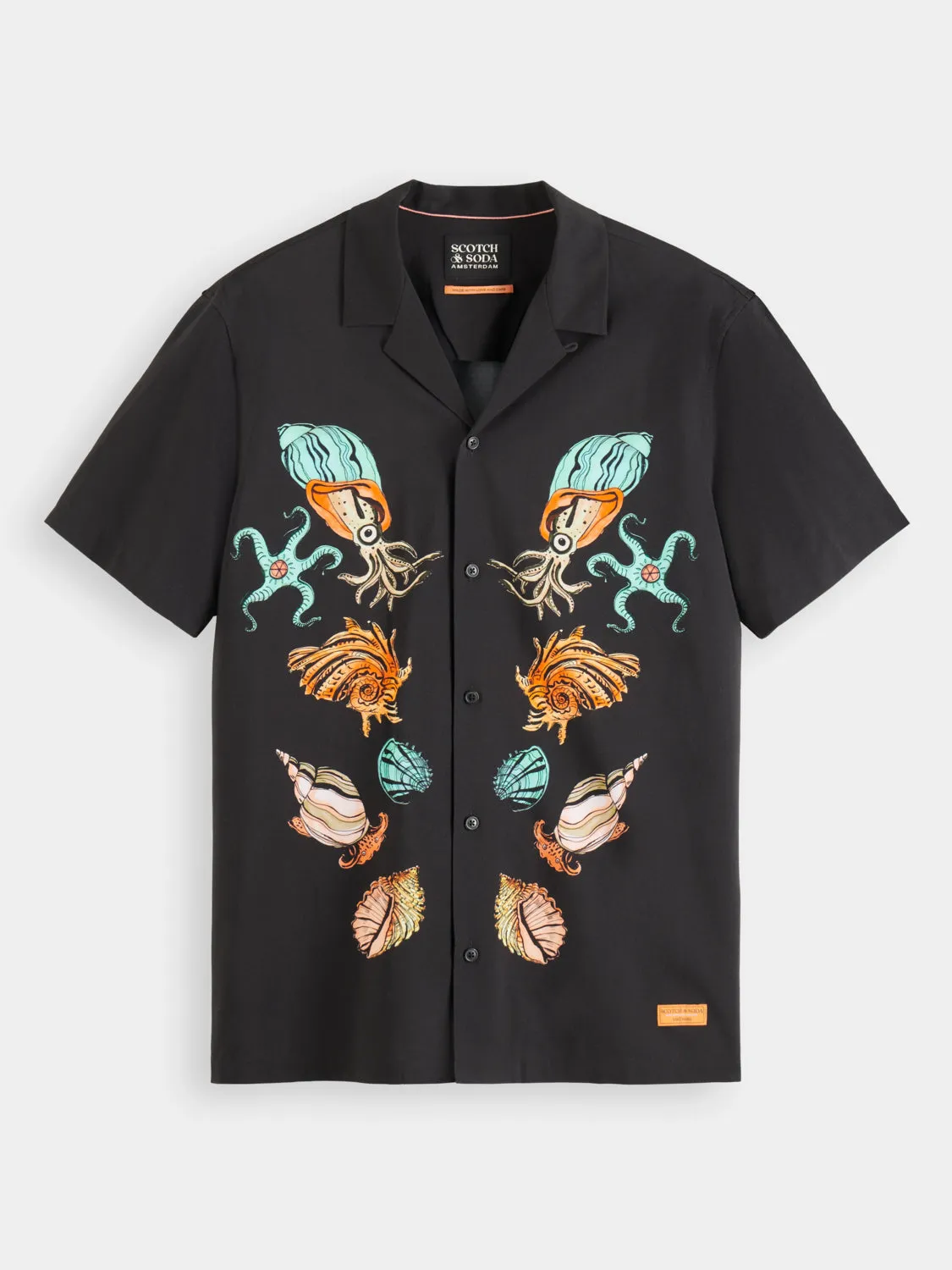 Printed sealife shirt sold by Scotch and Soda product image thumbnail 2