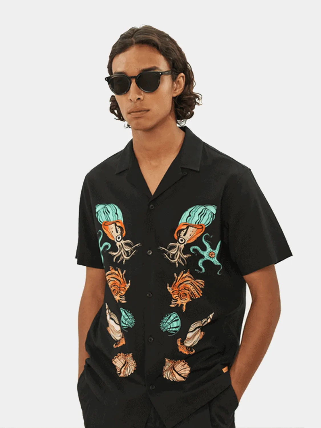 Printed sealife shirt sold by Scotch and Soda