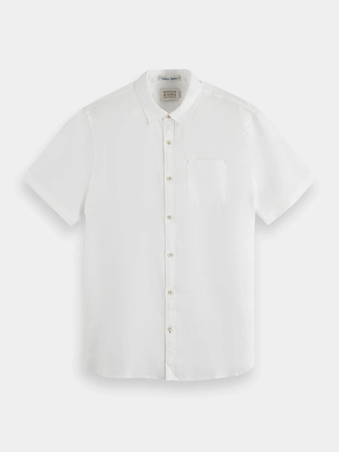 Short sleeved linen shirt sold by Scotch and Soda