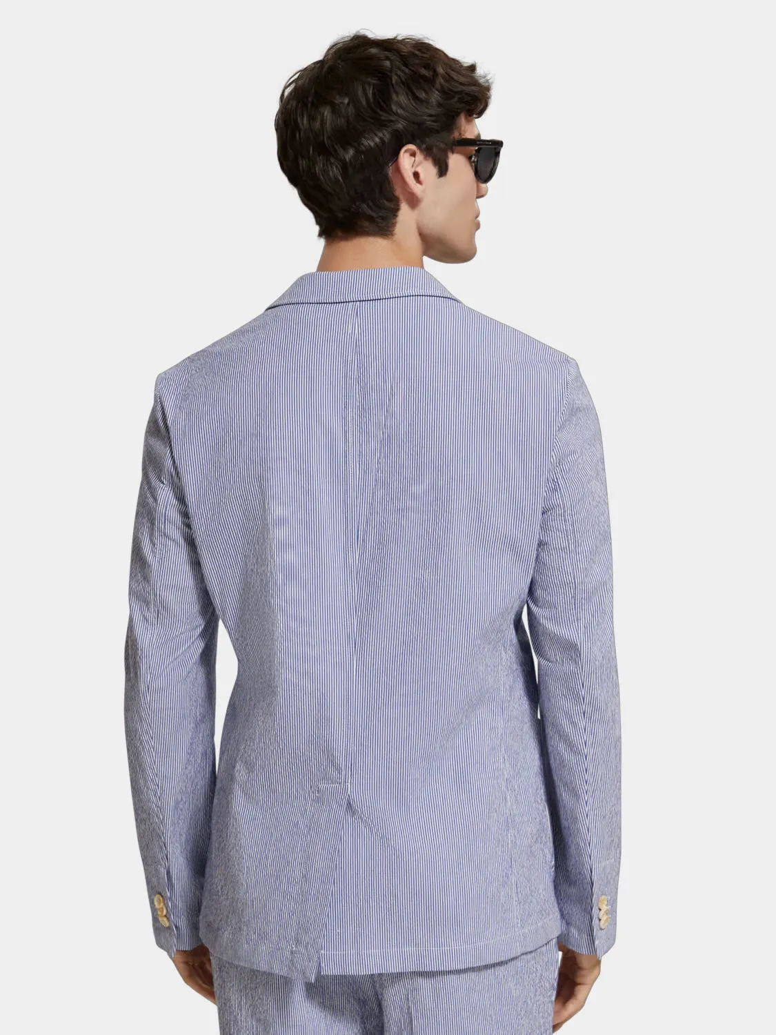 Striped seersucker blazer sold by Scotch and Soda product image thumbnail 3