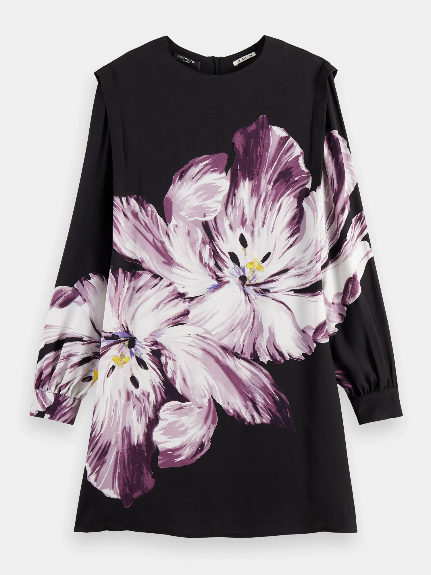 Long sleeved printed mini dress sold by Scotch and Soda product image thumbnail 2