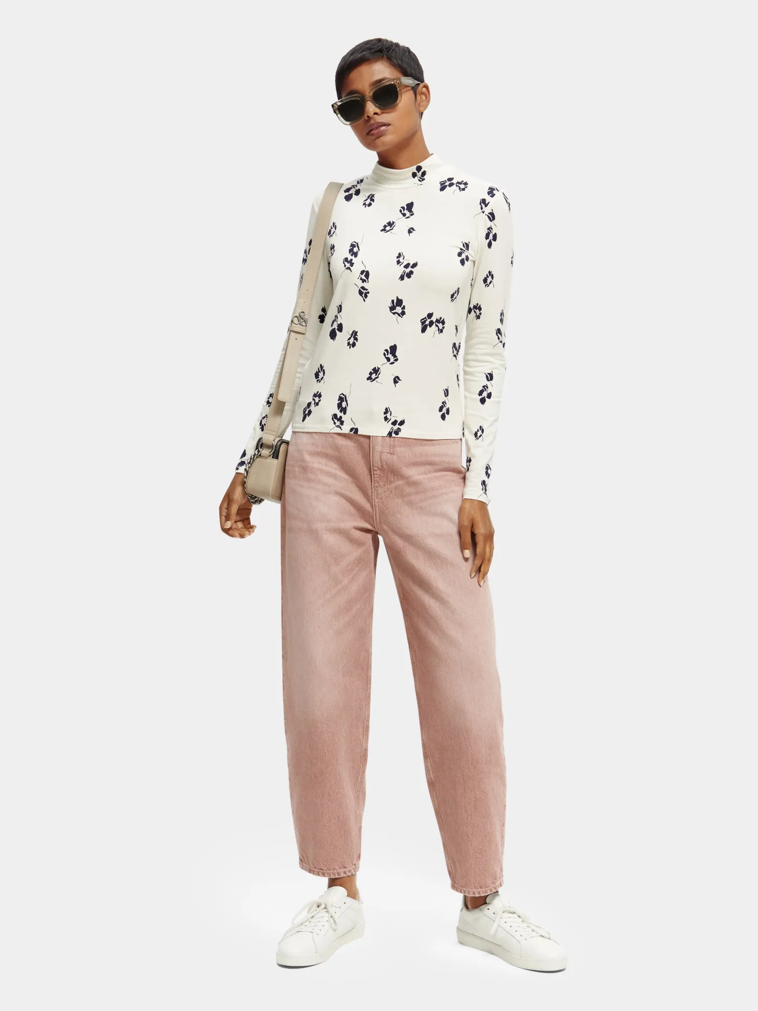 Slim-fit printed long sleeved t-shirt sold by Scotch & Soda product image thumbnail 4