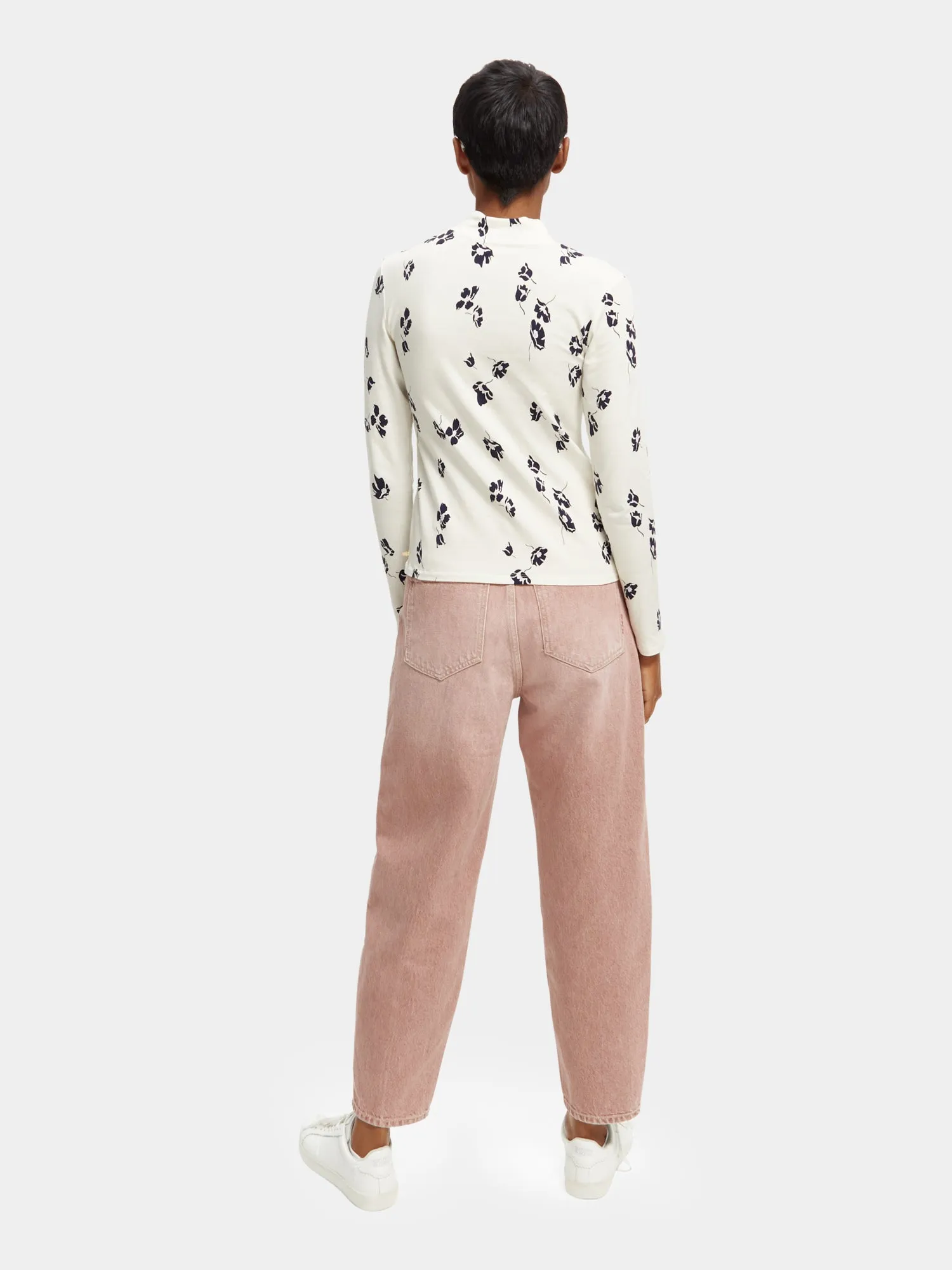 Slim-fit printed long sleeved t-shirt sold by Scotch & Soda product image thumbnail 3