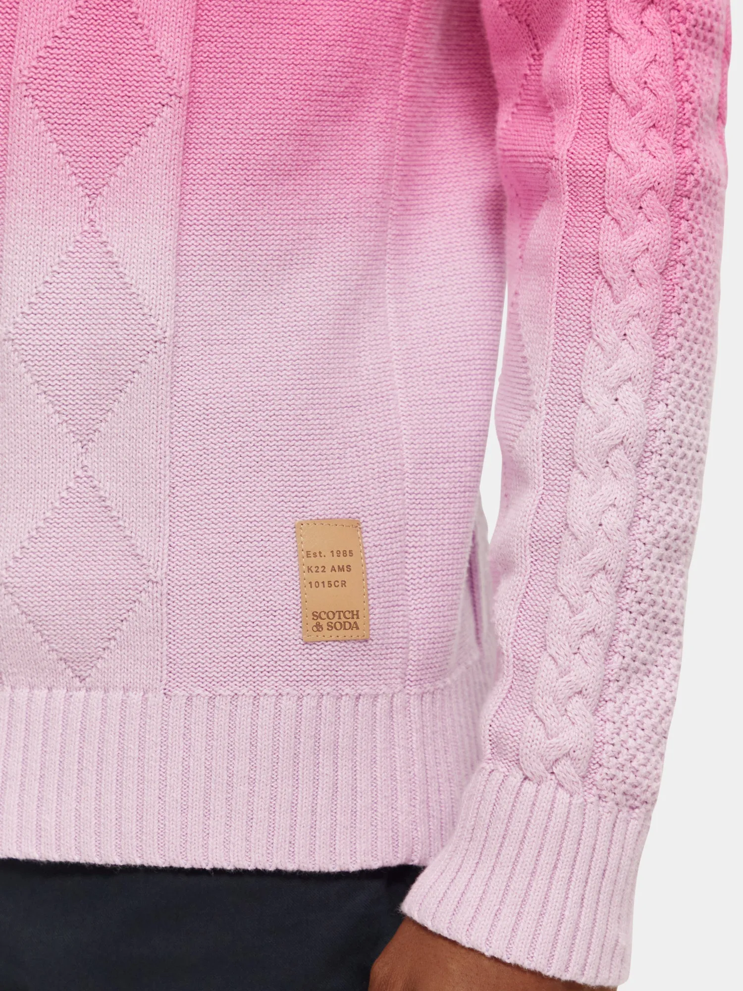 Gradient cable knit pullover sold by Scotch and Soda product image thumbnail 5