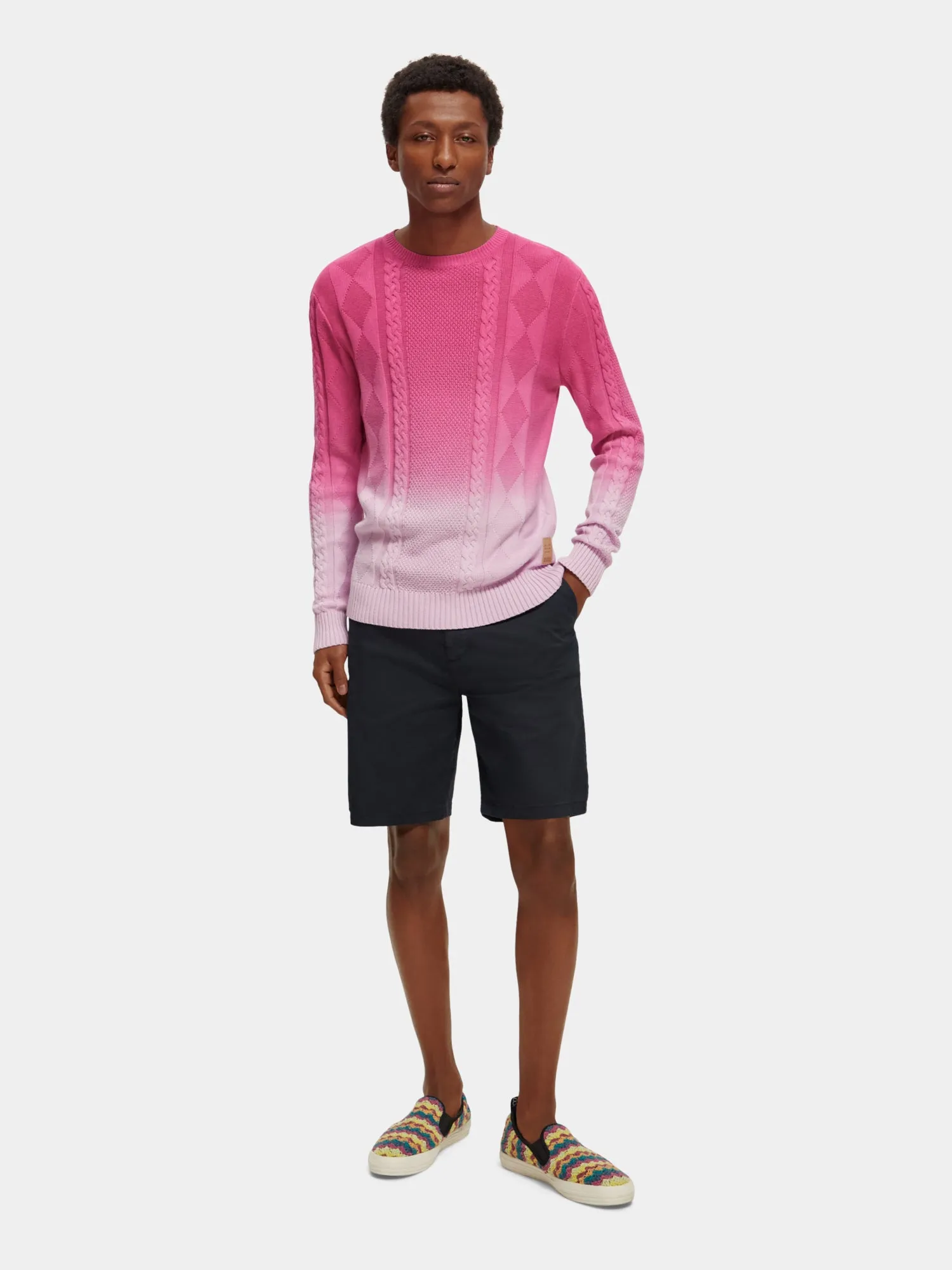 Gradient cable knit pullover sold by Scotch and Soda product image thumbnail 4