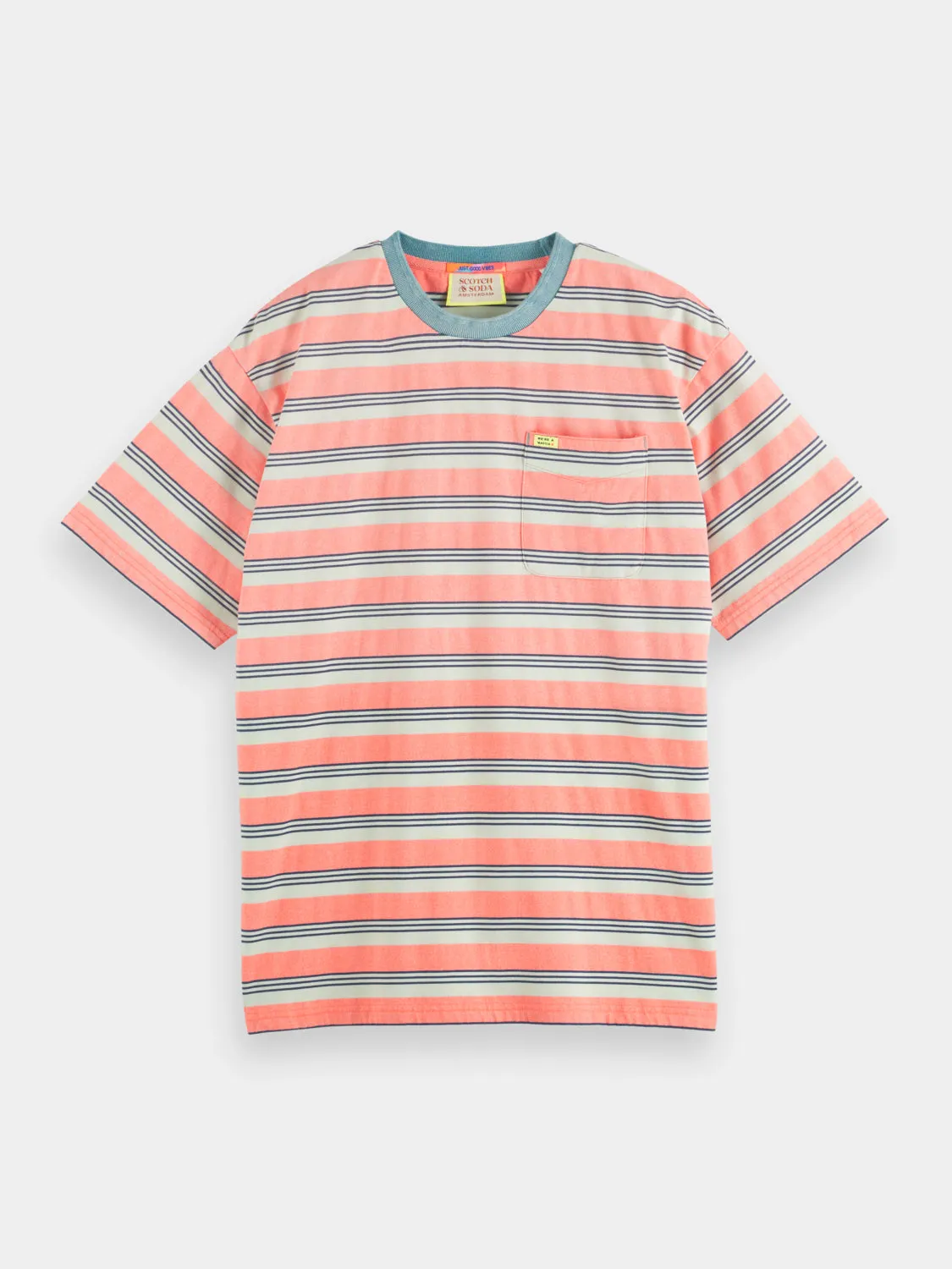 Yarn-dyed pocket t-shirt sold by Scotch and Soda
