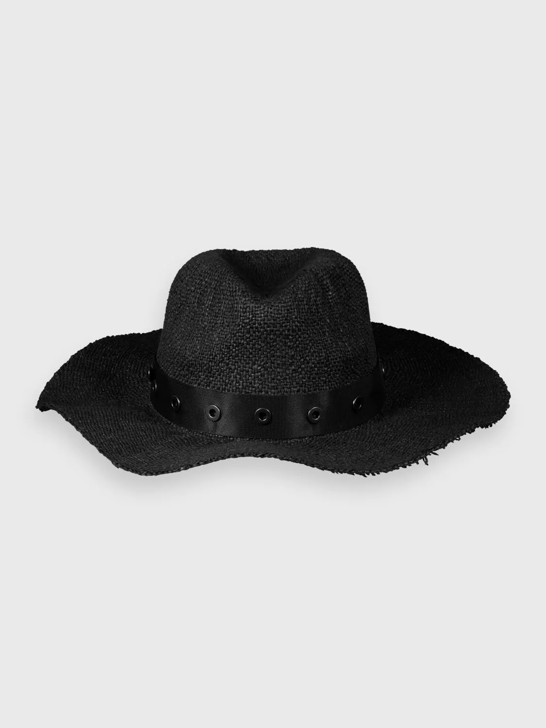Straw hat with eyelets sold by Scotch & Soda
