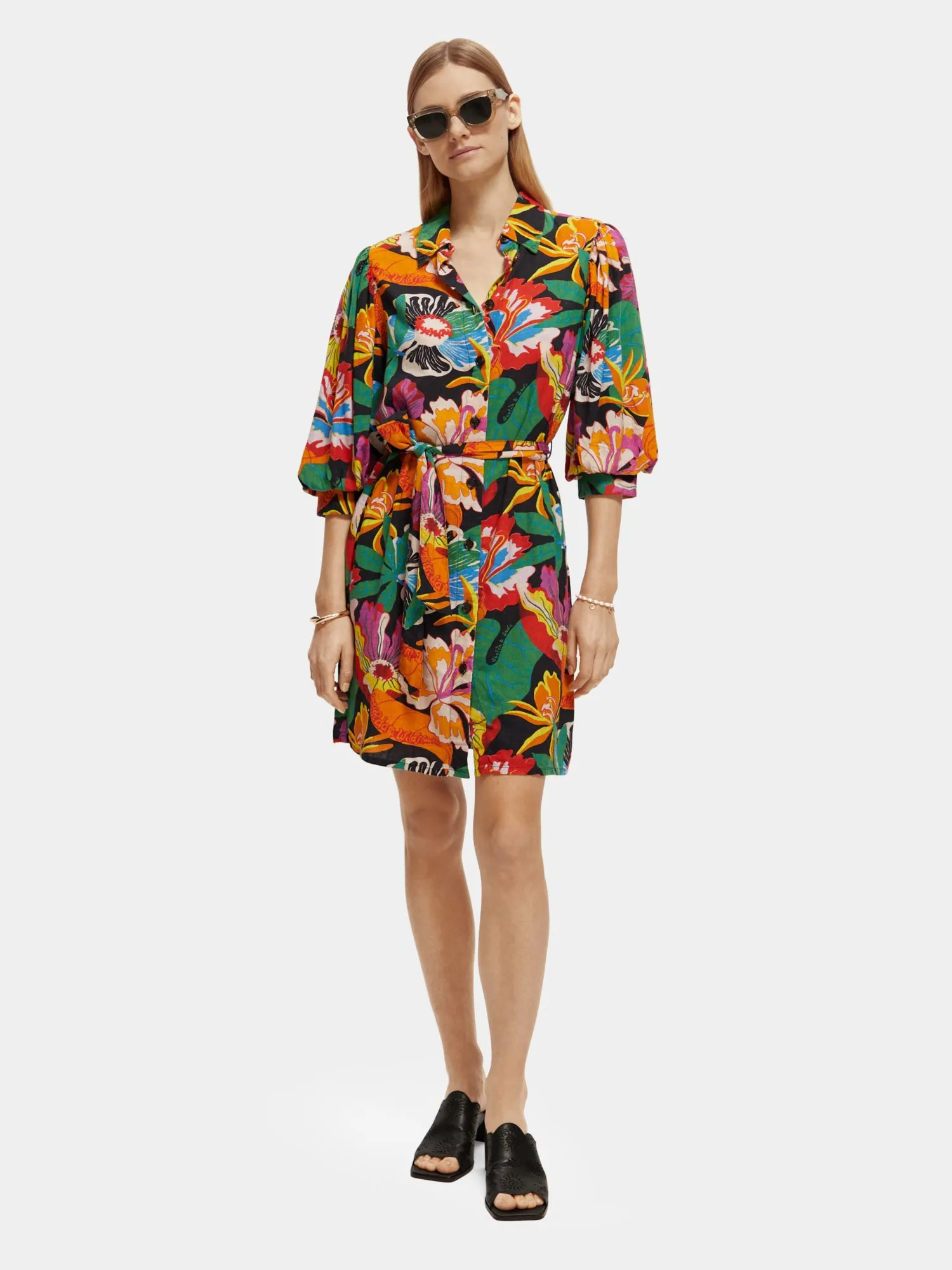 Puff sleeve short dress sold by Scotch and Soda product image thumbnail 5