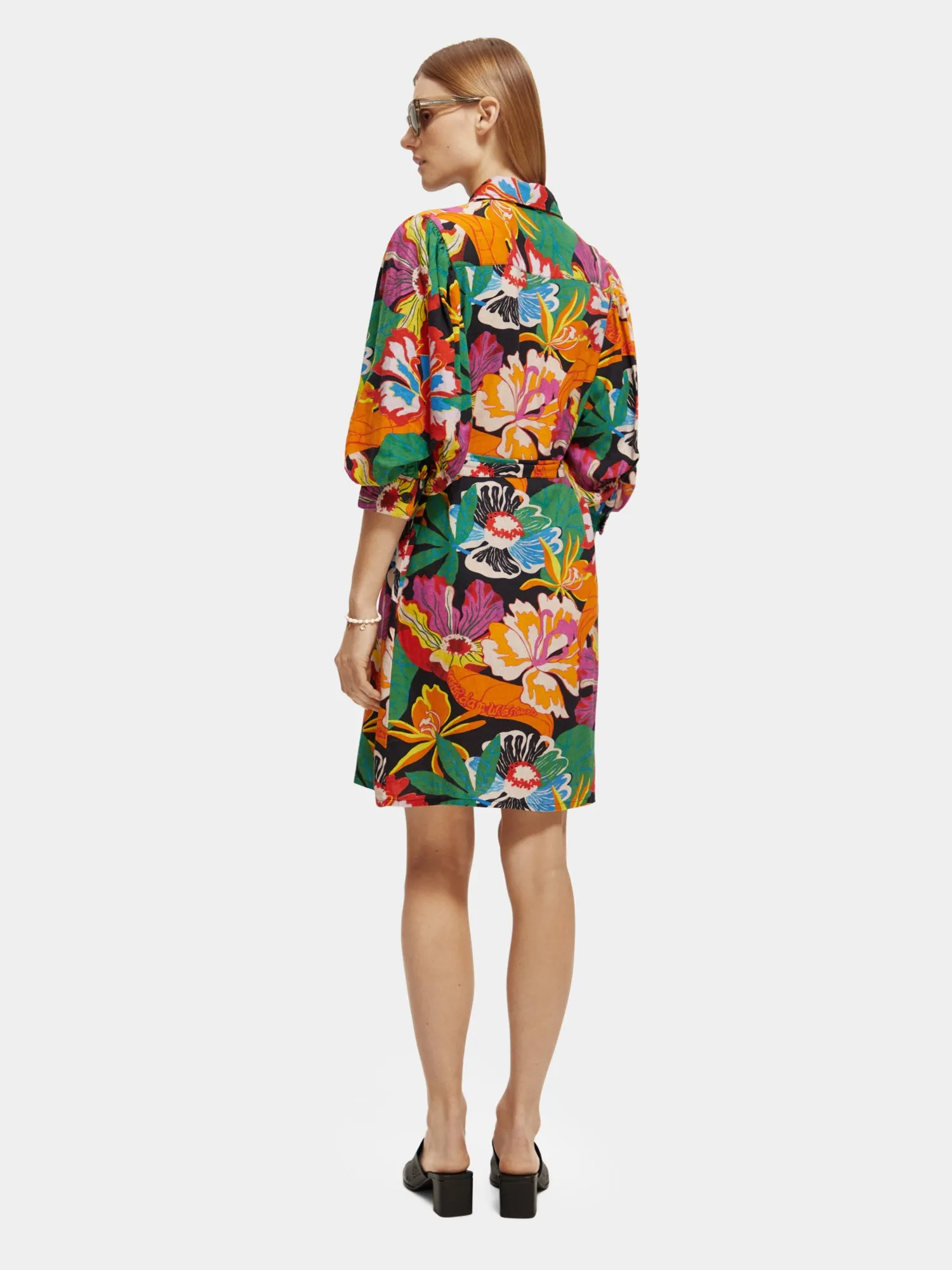 Puff sleeve short dress sold by Scotch and Soda product image thumbnail 3