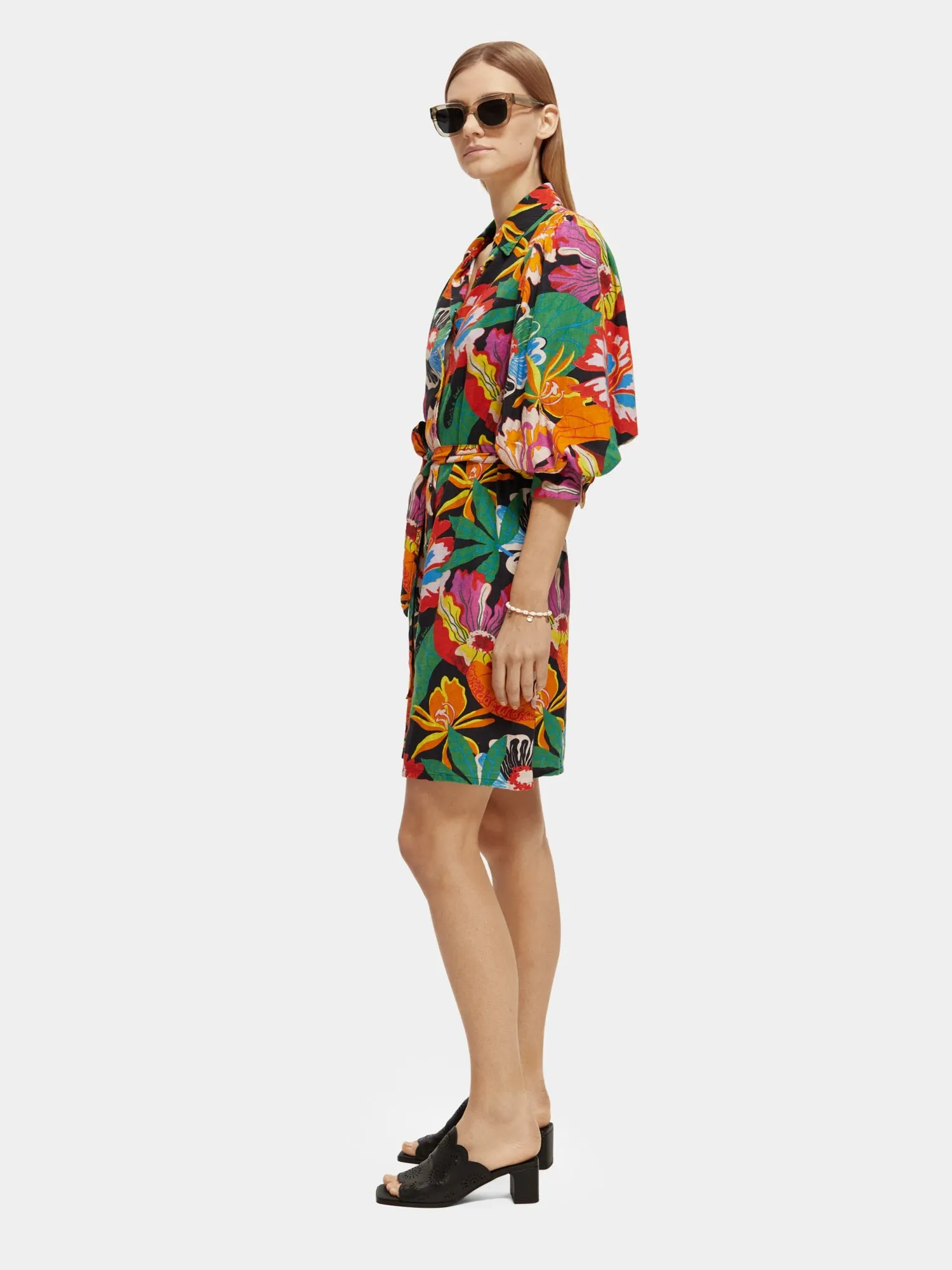 Puff sleeve short dress sold by Scotch and Soda product image thumbnail 4