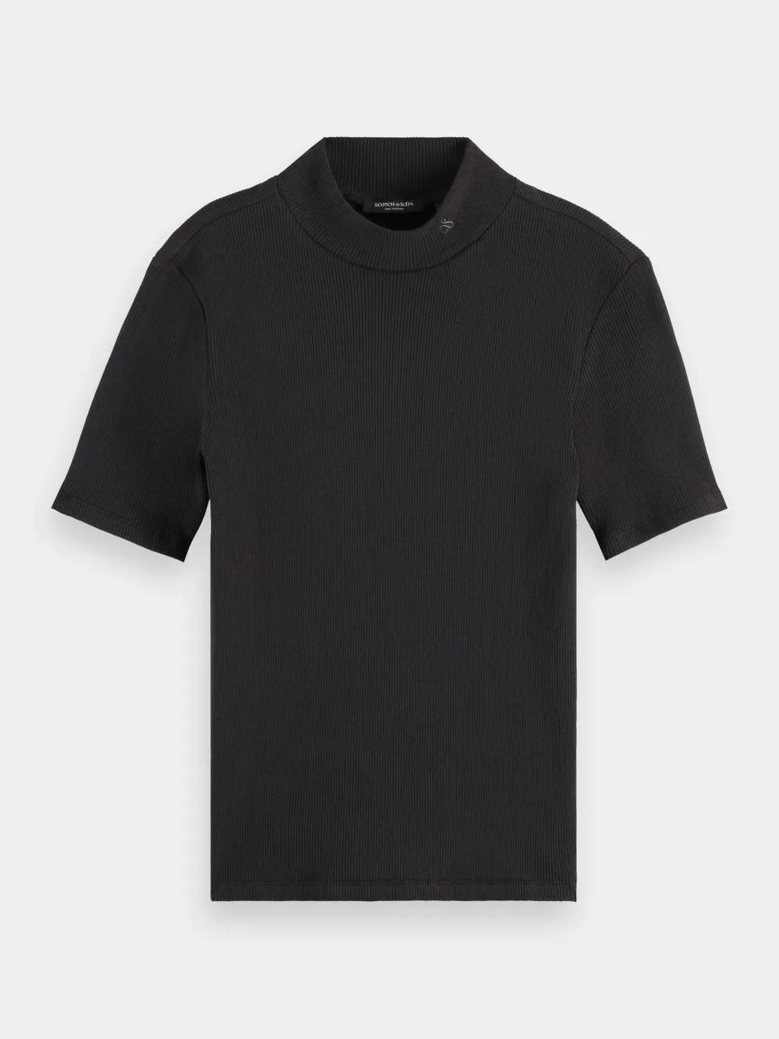 Ribbed mock neck sold by Scotch and Soda