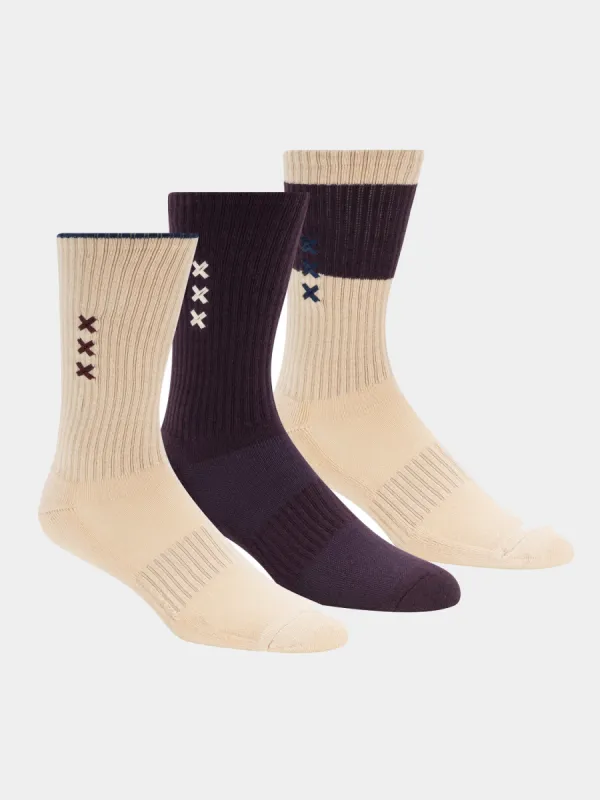 3-pack crew socks sold by Scotch and Soda