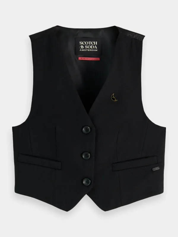 Gabardine waistcoat made by Scotch & Soda