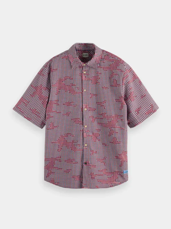 Burn out check shirt sold by Scotch and Soda