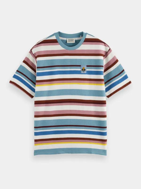 Textured striped t-shirt sold by Scotch and Soda