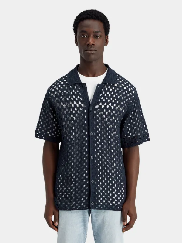 Crochet knitted shirt sold by Scotch and Soda