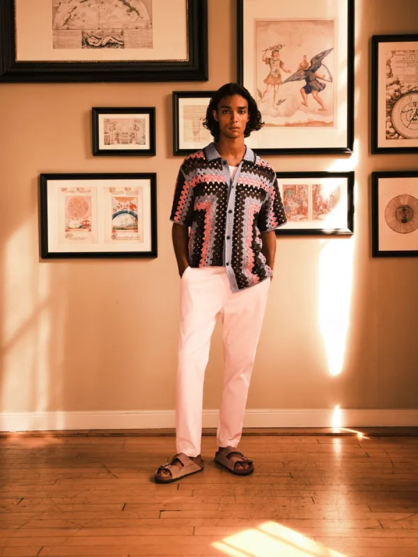 Crochet knitted shirt sold by Scotch and Soda