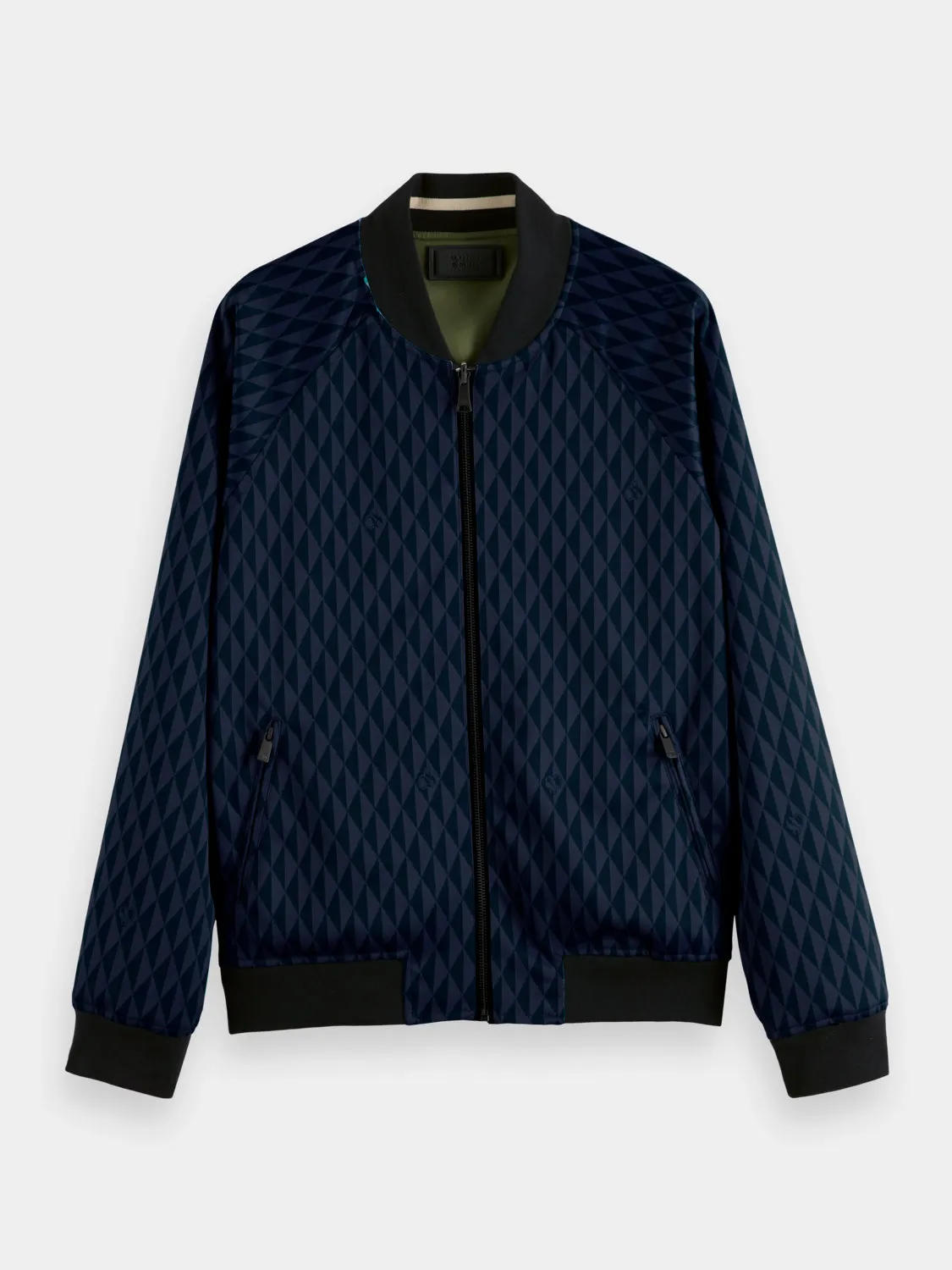 Reversible nylon bomber jacket sold by Scotch and Soda