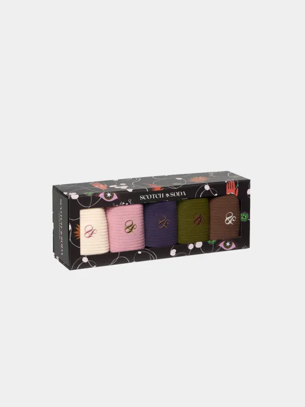 5-pack crew socks box set sold by Scotch and Soda