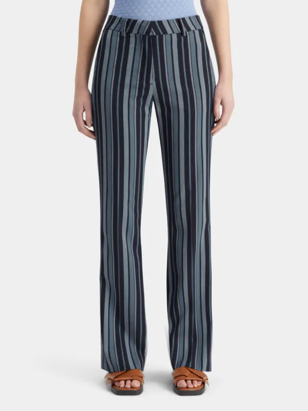 Violet kick flare pants sold by Scotch and Soda