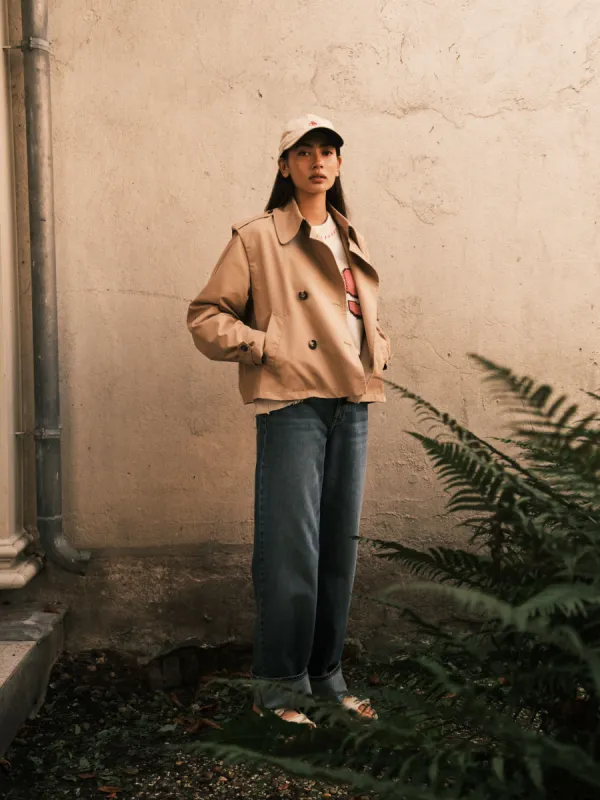 Cropped trench coat sold by Scotch and Soda