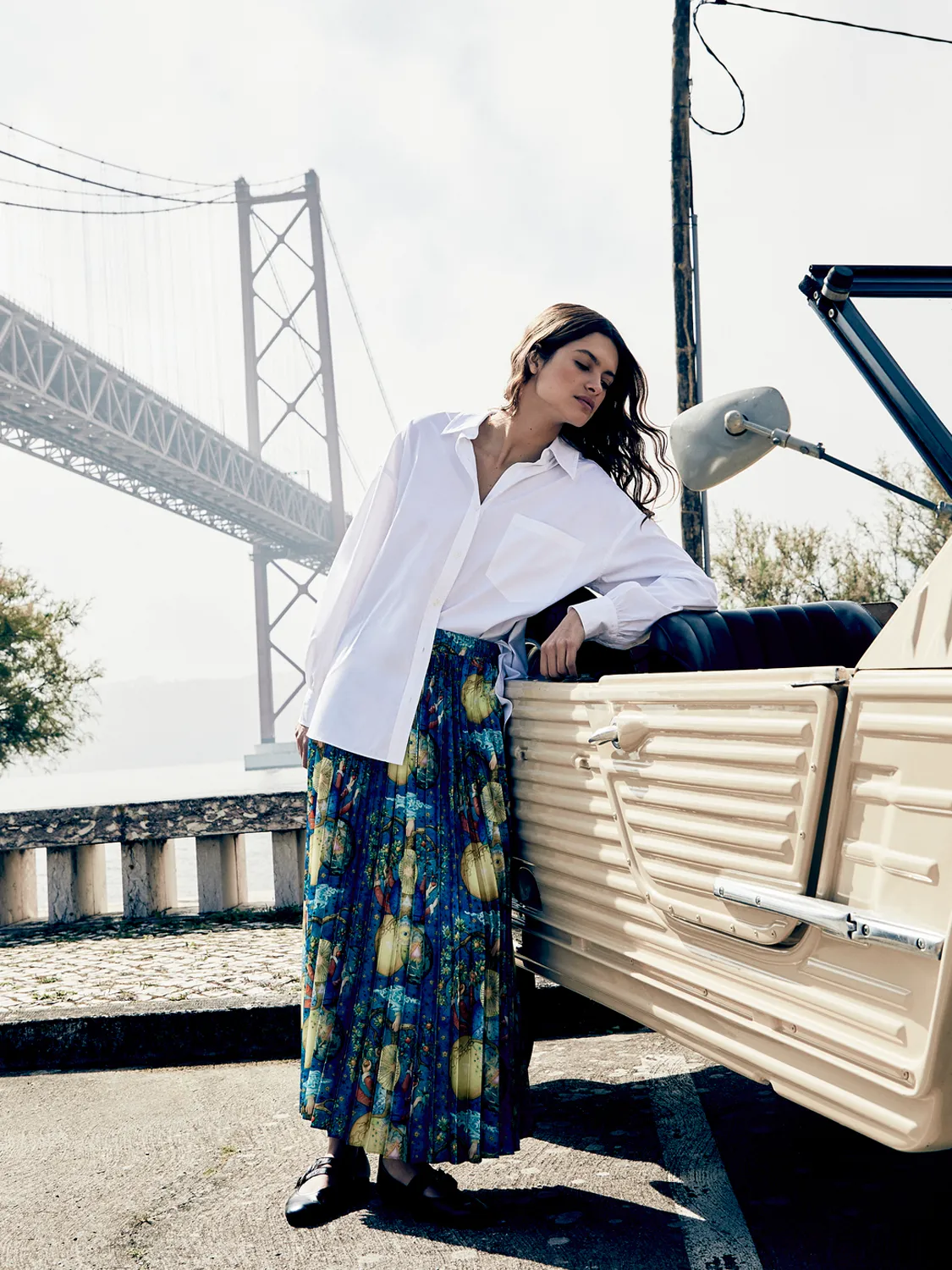 Pleated printed skirt sold by Scotch and Soda