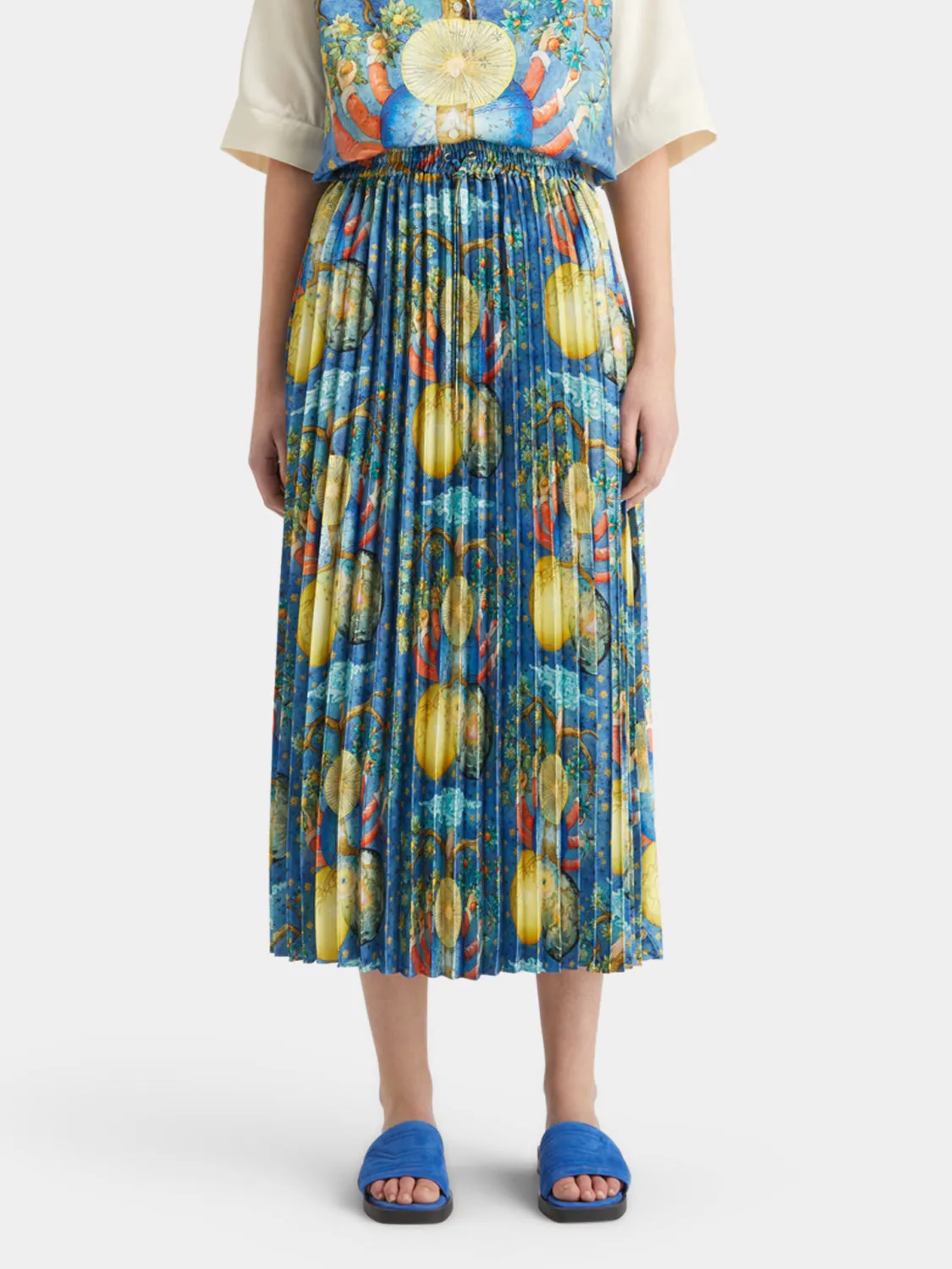 Pleated printed skirt sold by Scotch and Soda product image thumbnail 3