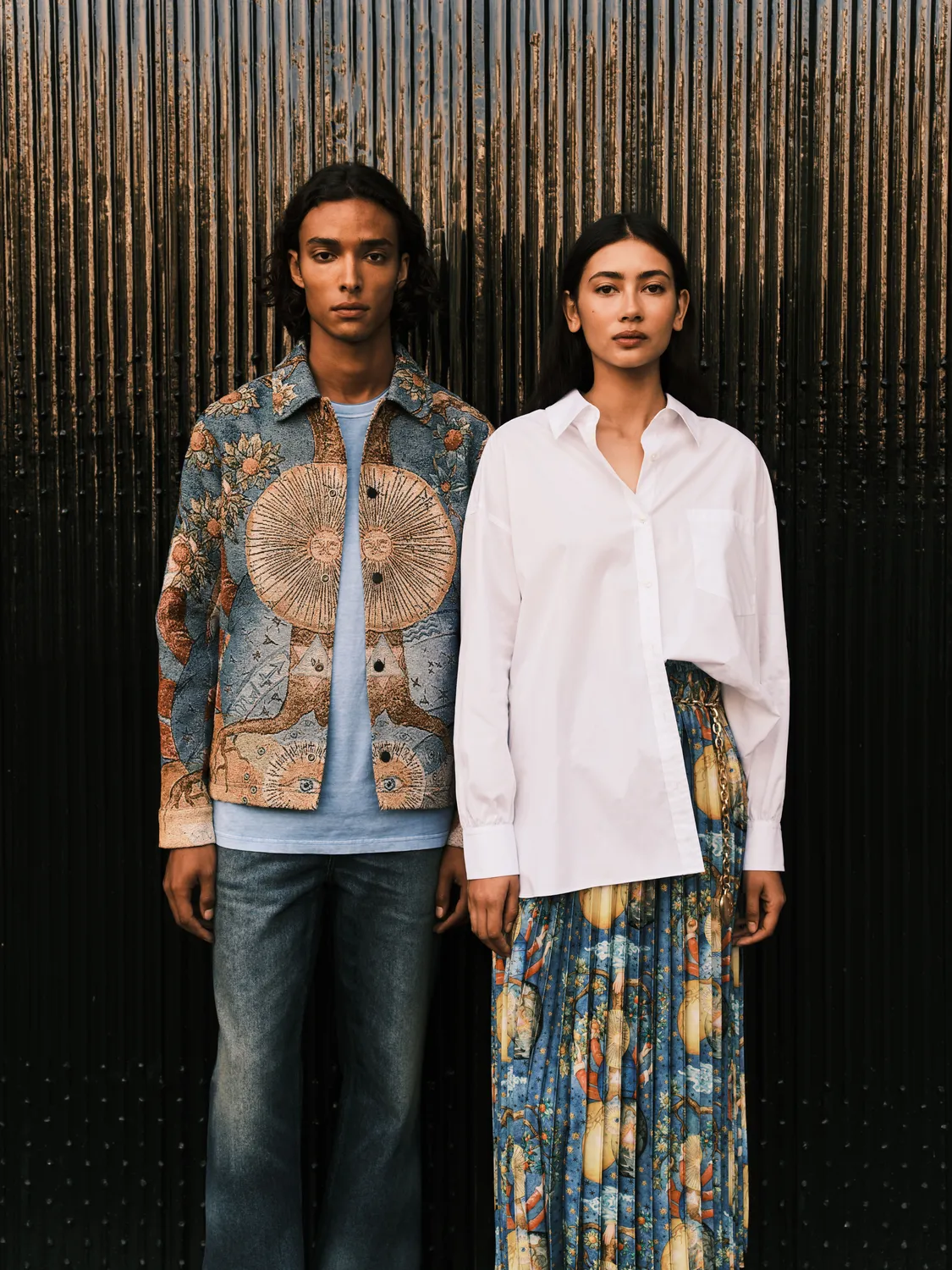 Pleated printed skirt sold by Scotch and Soda product image thumbnail 4