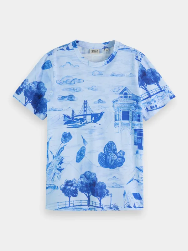 Printed regular fit t-shirt sold by Scotch and Soda